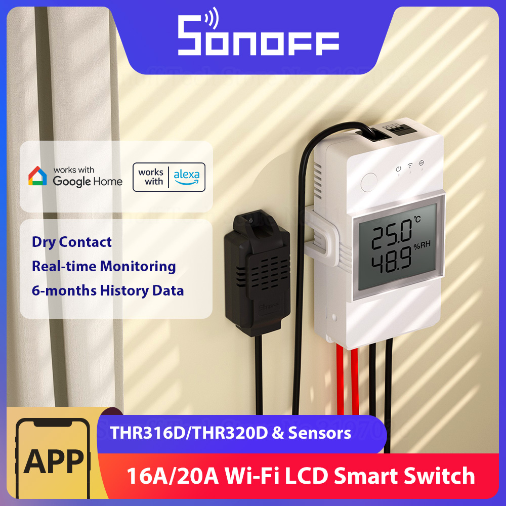 Sonoff Basic Switch - SONOFF THR316D/THR320D commutateur intelligent de température