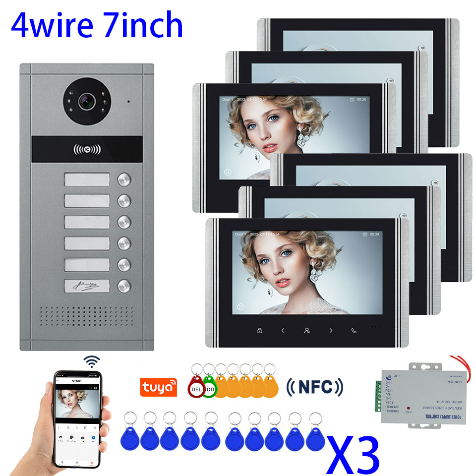 Smart Doorbell Wired - Visiophone intelligent Tuya 1080P, sonnette métallique