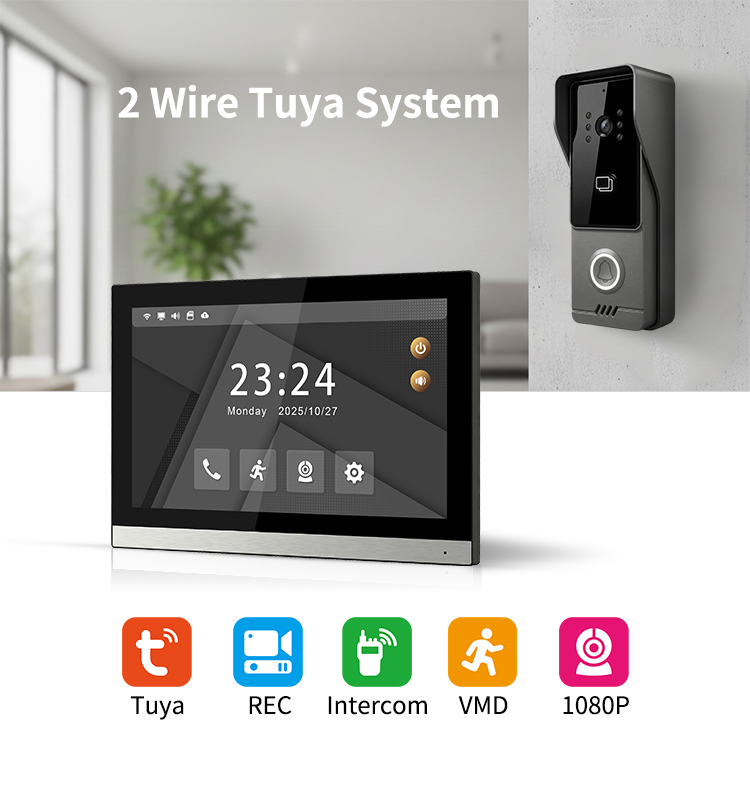 Système d'interphone vidéo 2 f - Smart Doorbell Wired avis et prix