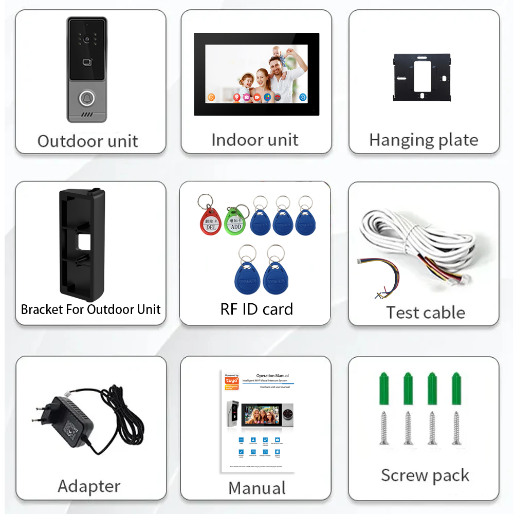 Kit d'interphone vidéo intelli - Smart Doorbell Wired avis et prix