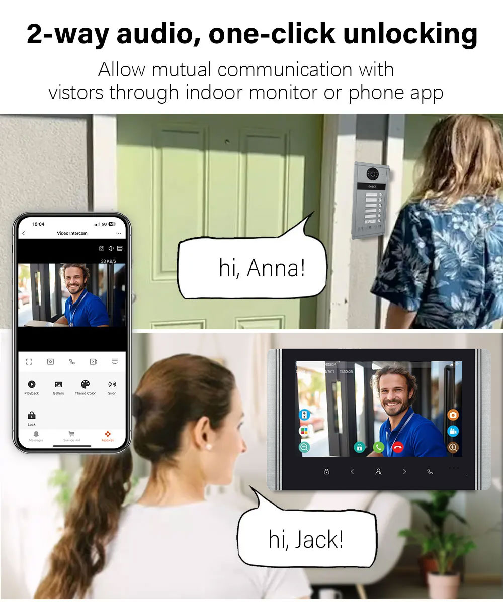 Visiophone intelligent Tuya 10 - Smart Doorbell Wired avis et prix